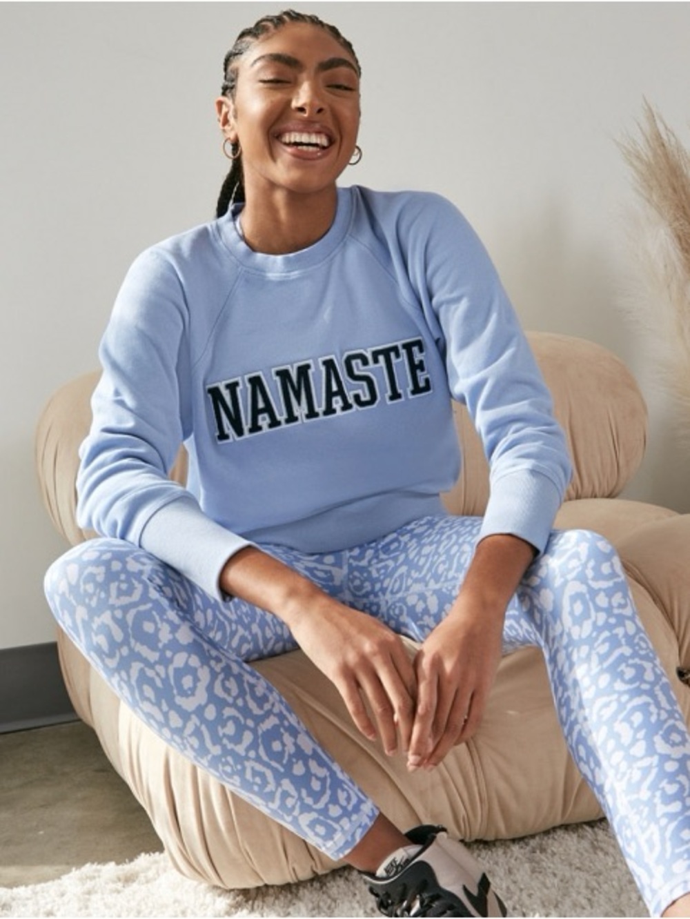 Namaste Bridget Crew Pullover - Spiritual Gangster x Manduka M